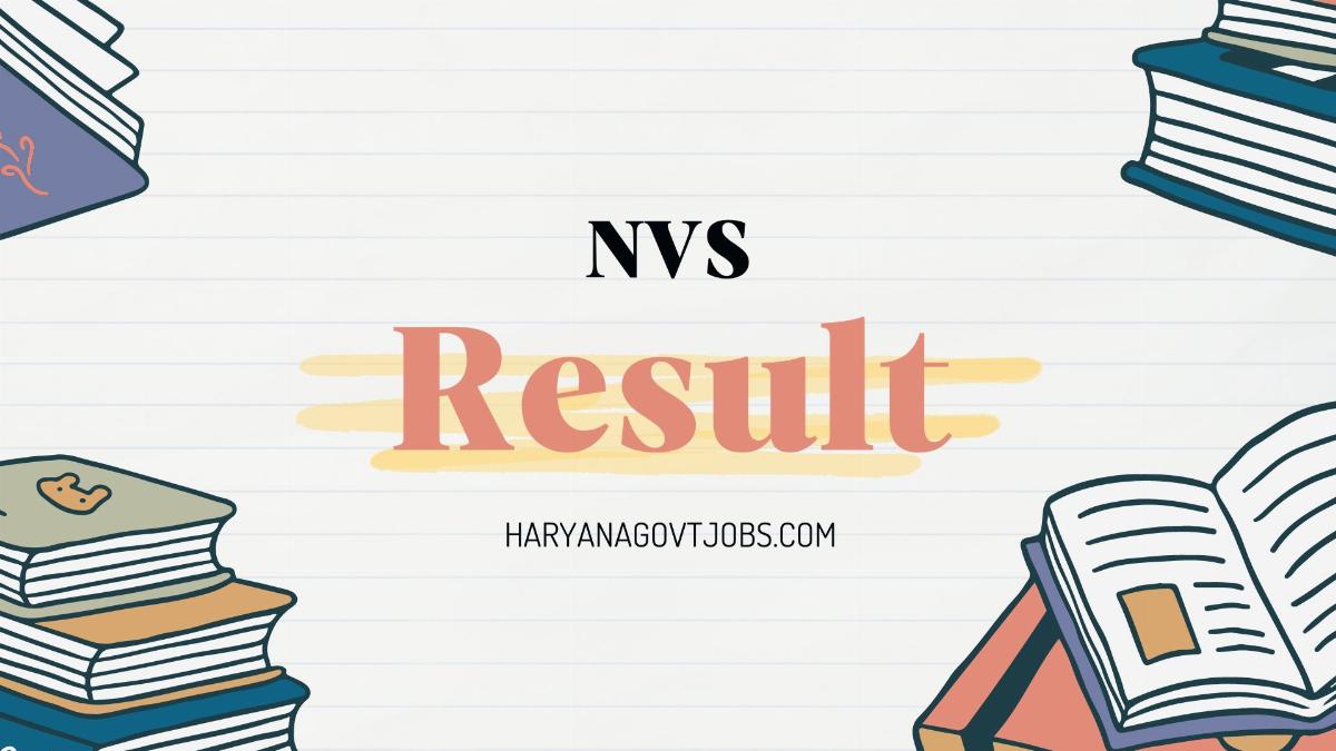 NVS Result 2024 Declared Cut-off and other Details